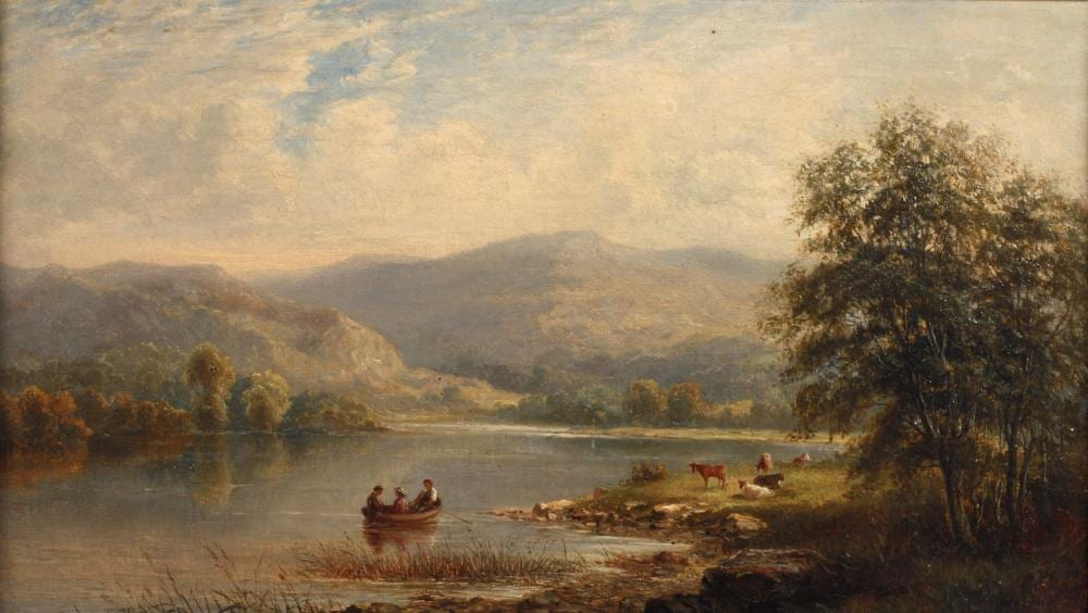 Alfred Dawson comparable auction result: alfred dawson attr englische flusslandschaft