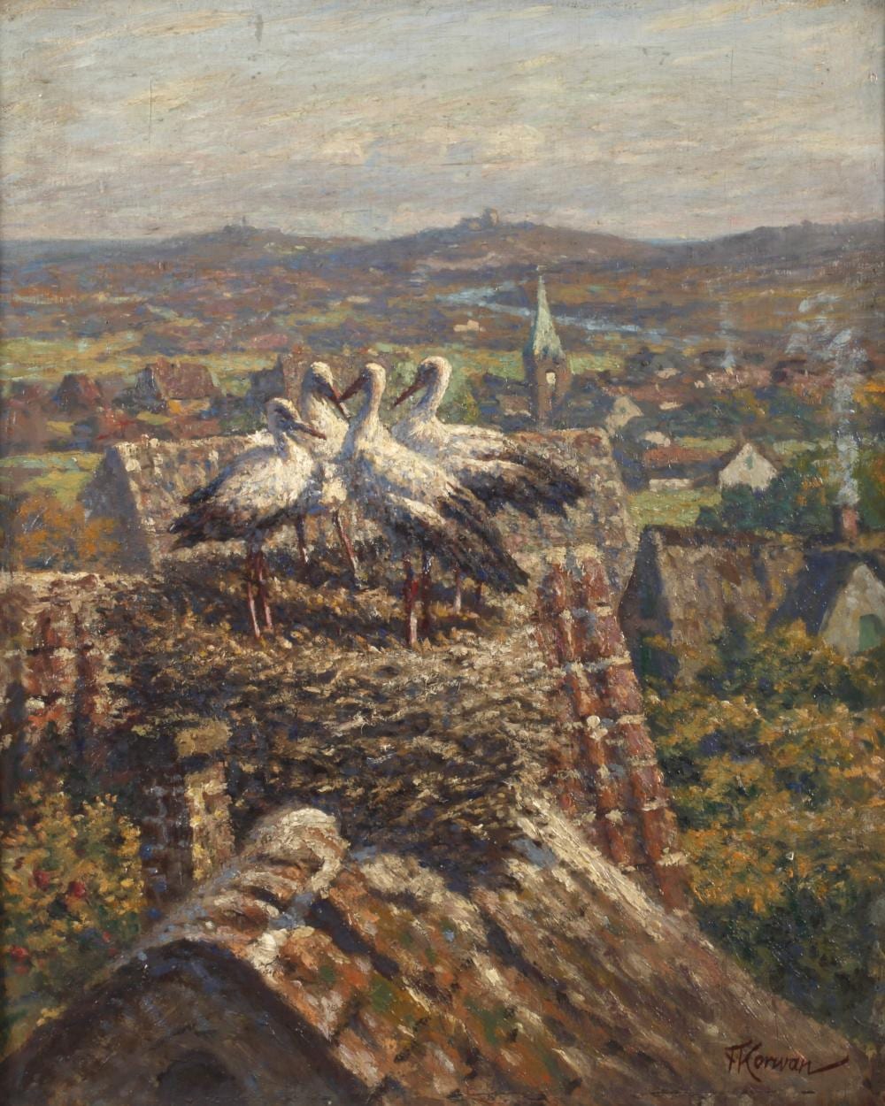 Franz Korwan comparable auction result: franz korwan reisepl ne