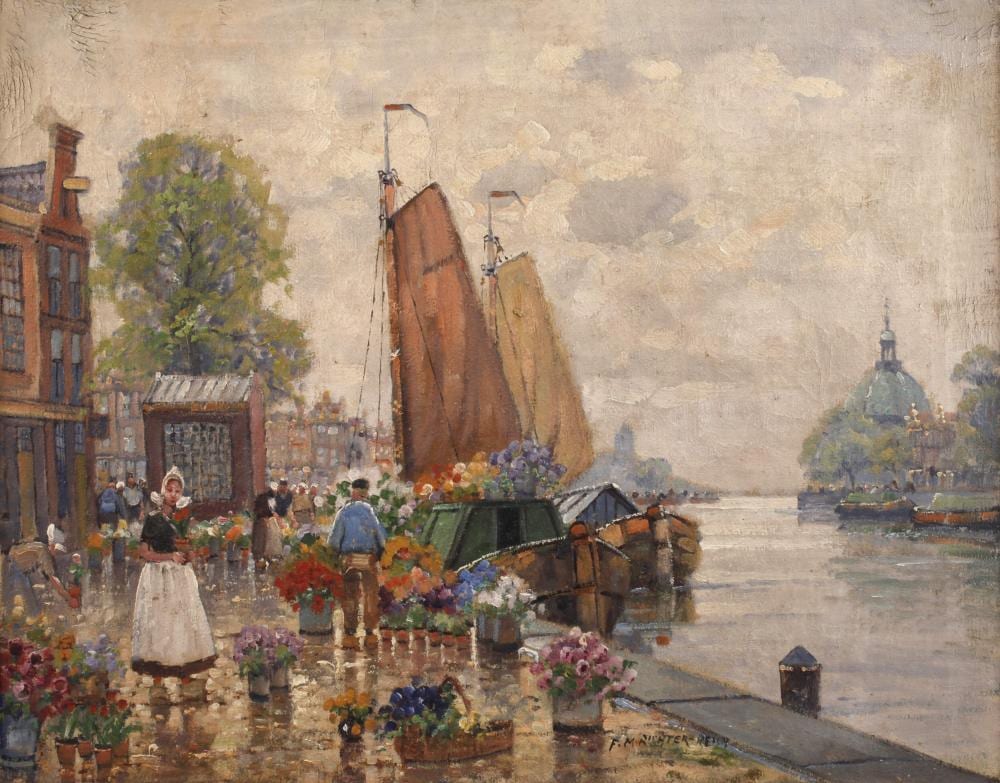F. Max Richter-Reich comparable auction result: franz max richter reich blumenmarkt in amsterdam