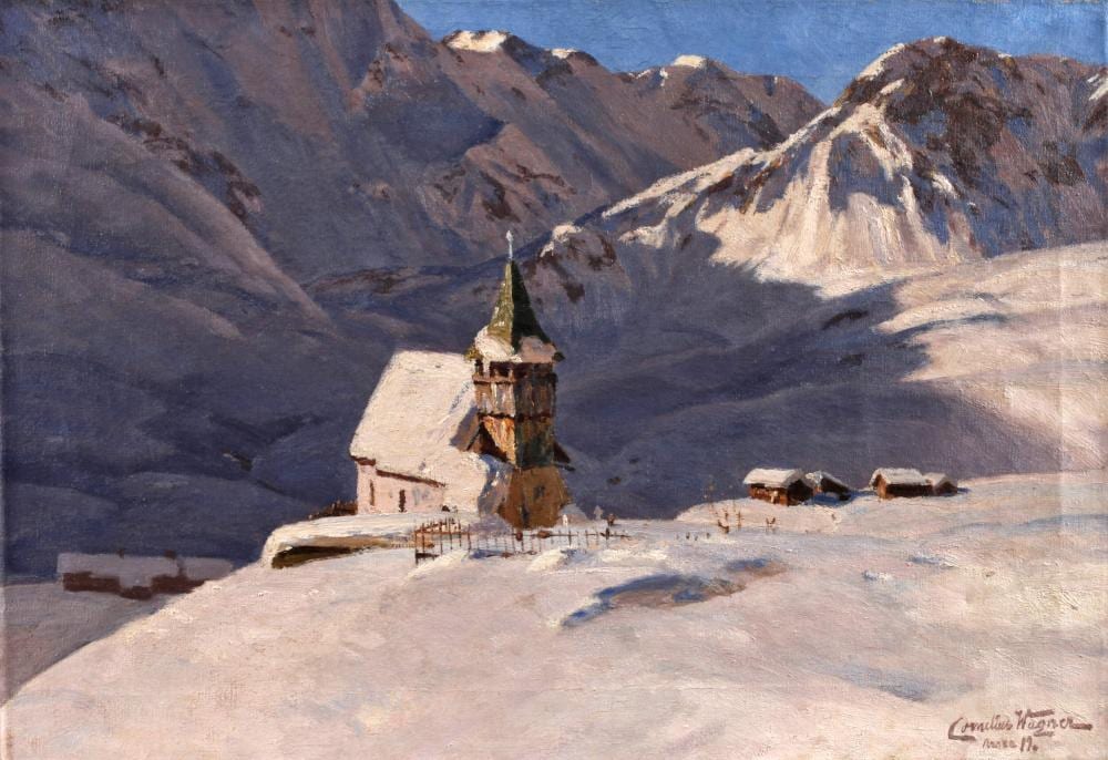 Cornelius Wagner comparable auction result: cornelius wagner das bergkirchli in arosa