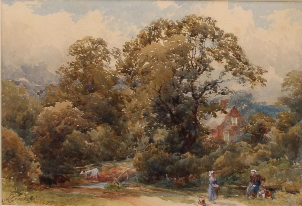 james stephen gresley 1829 1908 barrow on trent derbyshire signed watercolour 16cm x 24cm · Bamfords Auctioneers and Valuers Ltd · 2024-08-08 James Stephen Gresley comparable auction result: james stephen gresley 1829 1908 barrow on trent derbyshire signed watercolour 16cm x 24cm