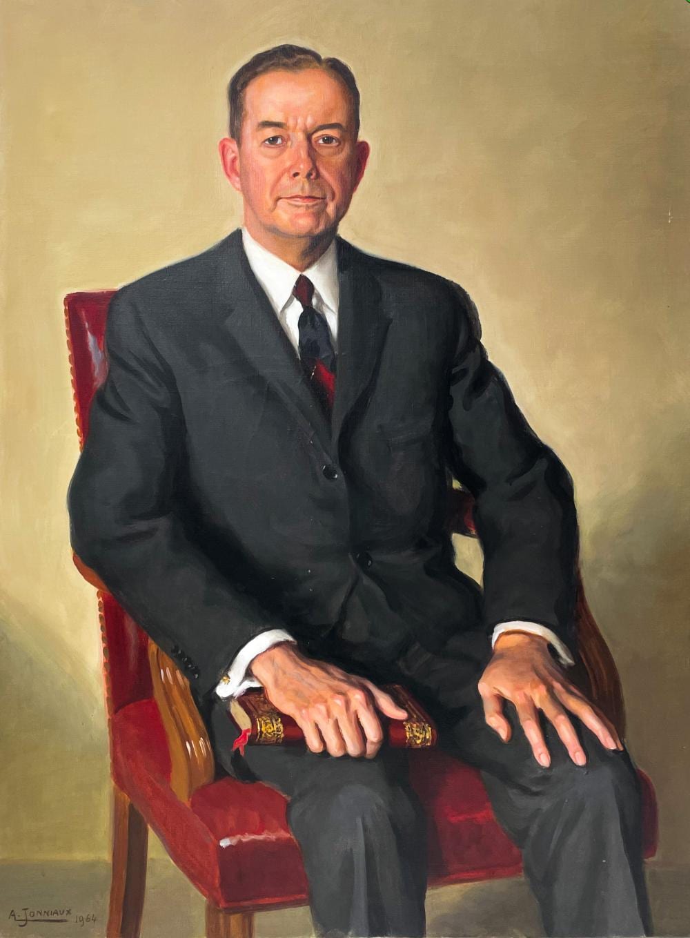 alfred jonniaux portrait of oliver david fisher · District Auction · 2024-08-01 Alfred Jonniaux comparable auction result: alfred jonniaux portrait of oliver david fisher