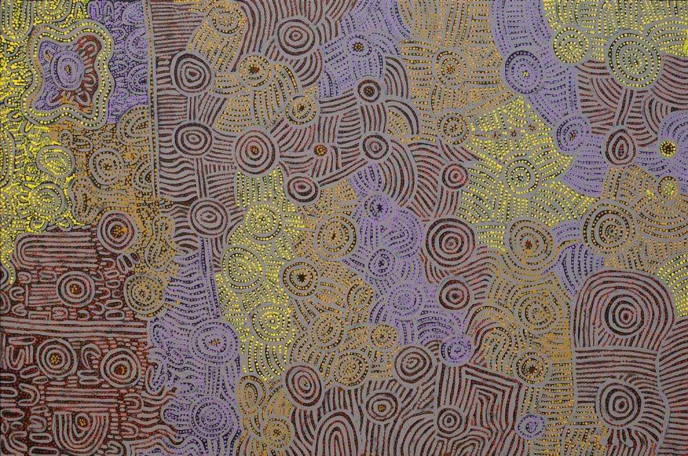 Edith Jackson Nampitjinpa comparable auction result: edith jackson nampitjinpa narrapiti acrylic on linen 100cm x 150cm