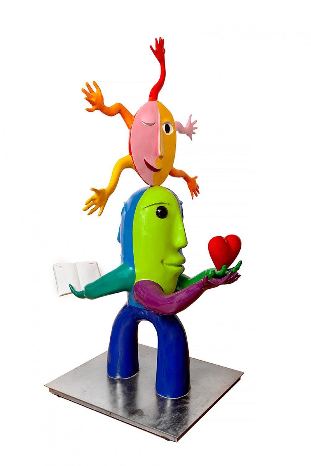 Juan García Ripollés comparable auction result: joan garc a ripoll s castell n 1932 humanity polychrome fiberglass with metal base exemplary 8 8 signed and numbered presents certificate of authenticity