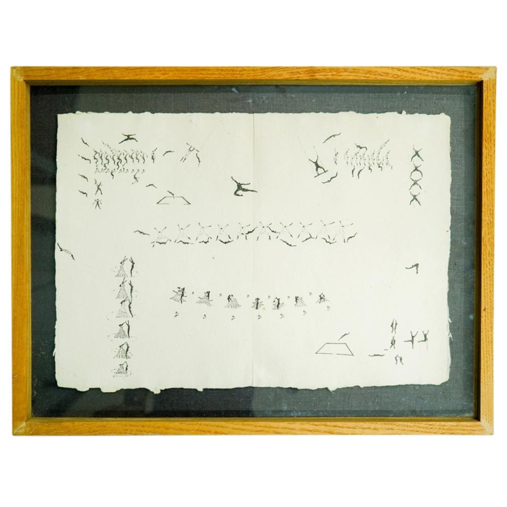 Paulo Garcez comparable auction result: paulo gomes garcez brazilian 1945 1989 ink on paper