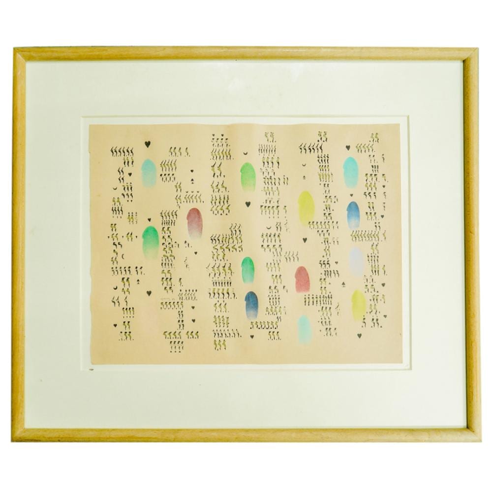 Paulo Garcez comparable auction result: paulo gomes garcez brazilian 1945 1989 mixed media on paper