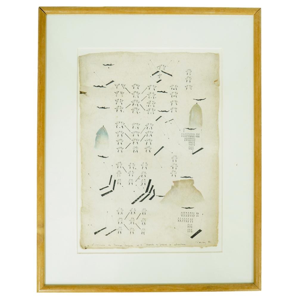 Paulo Garcez comparable auction result: paulo gomes garcez brazilian 1945 1989 mixed media on paper