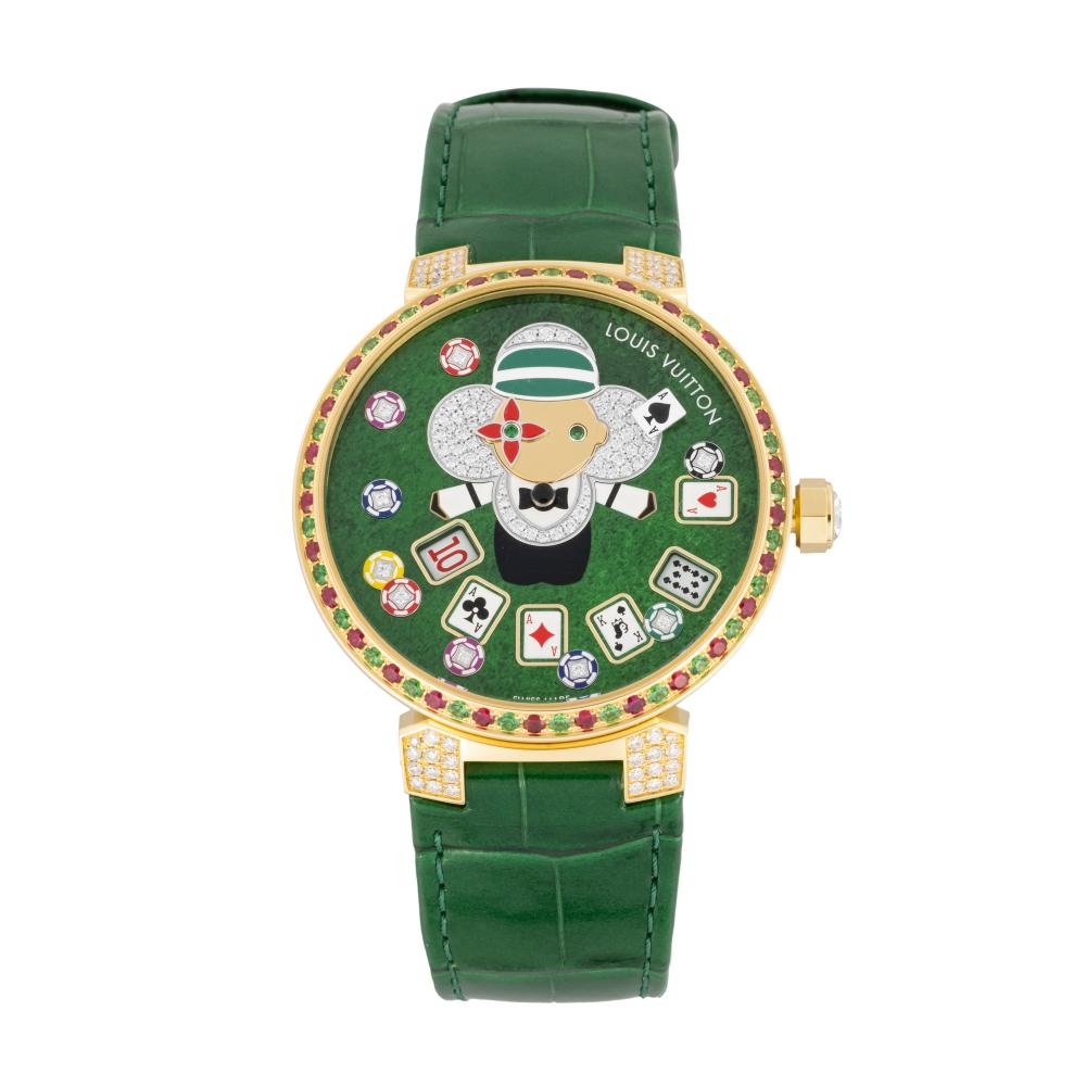 Tambour Slim Vivienne Jumping Hour Casino WRISTWATCH comparable sale