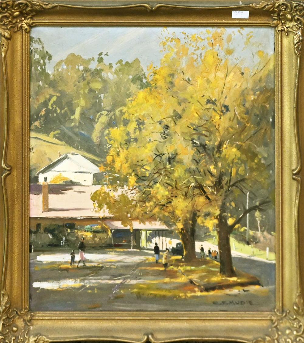 Charles F. Mudie comparable auction result: charles f mudie fiveways kalorama oil on board signed lower right 39 5 x 34cm frame size 48 x 43cm