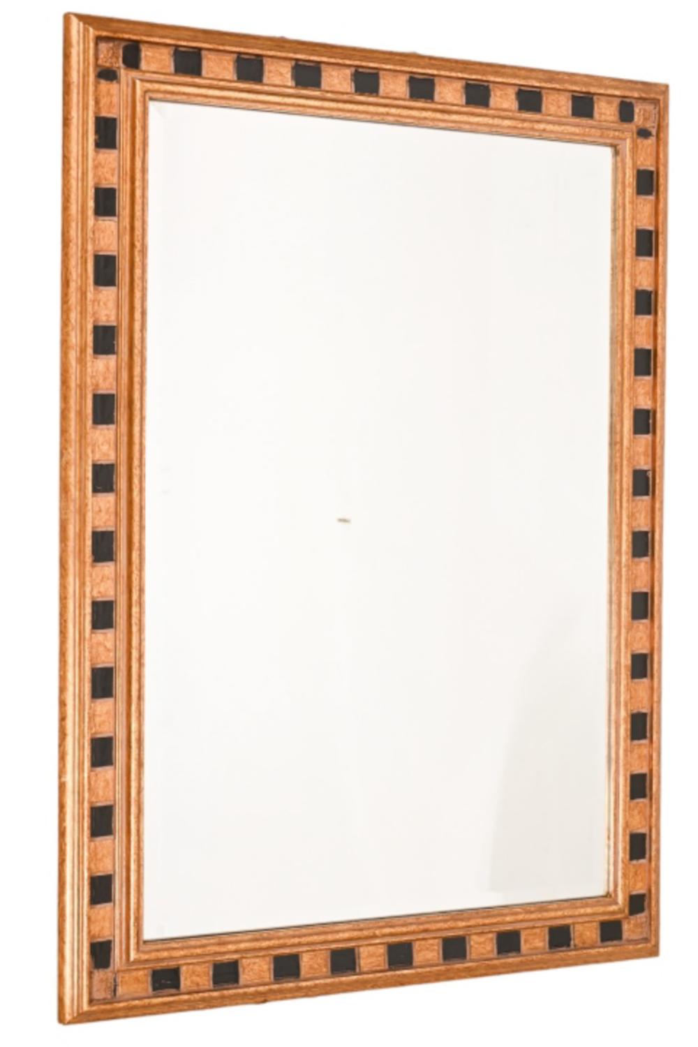 Carolina Mirror Co w Gilt & Black Checked Frame sold by Greenwich Auction, lot 383 — auction record photograph