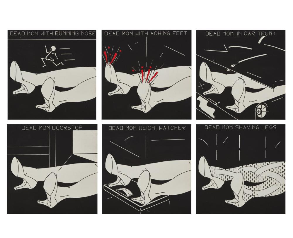 Steve Gianakos comparable auction result: steve gianakos american b 1938 dead mom series 6 works 1981