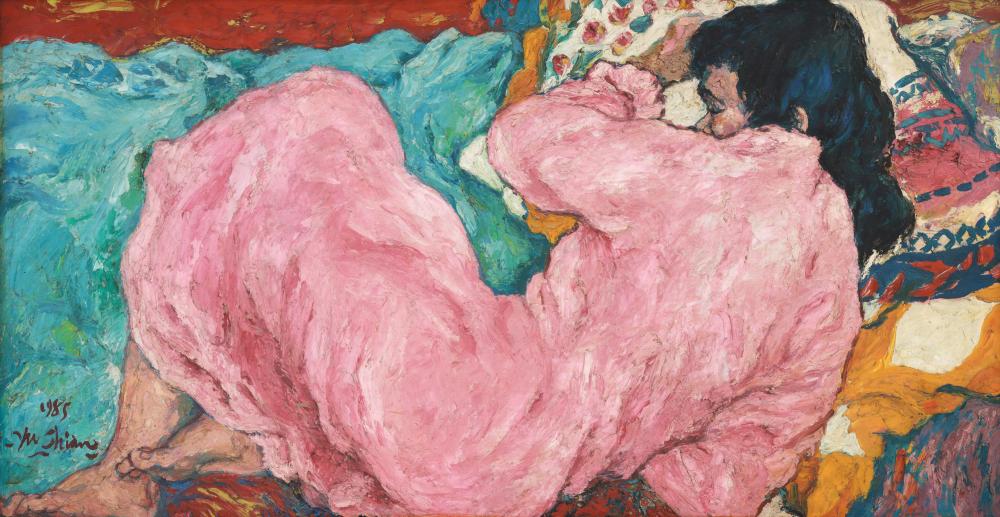 Chia Yu Chian comparable auction result: chia yu chian b 1936 1991 reclining beauty 1985
