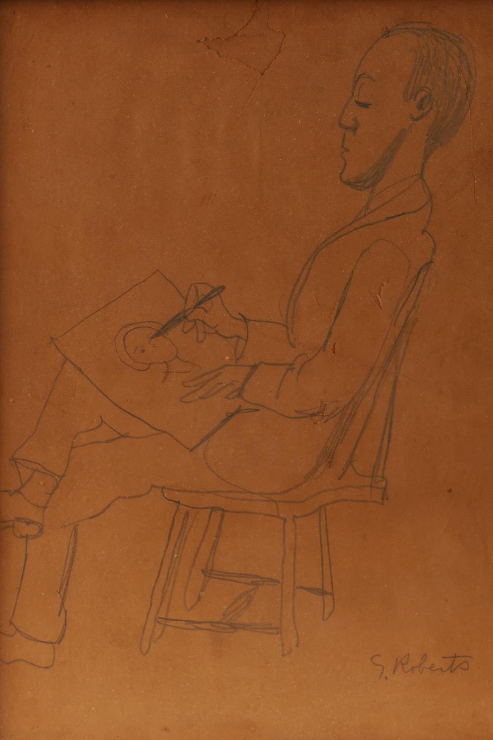 Goodridge Roberts comparable auction result: william goodridge roberts canada 1904 1974 pencil portrait allan harrison