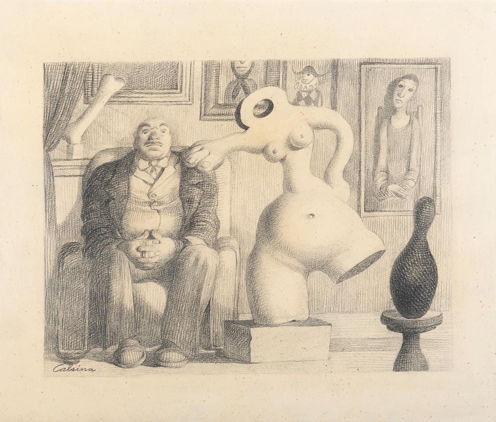 ram n calsina bar barcelona 1901 1992 the living sculpture pencil on paper signed in the lower left corner · Setdart Auction House · 2024-09-12 Ramón Calsina comparable auction result: ram n calsina bar barcelona 1901 1992 the living sculpture pencil on paper signed in the lower left corner