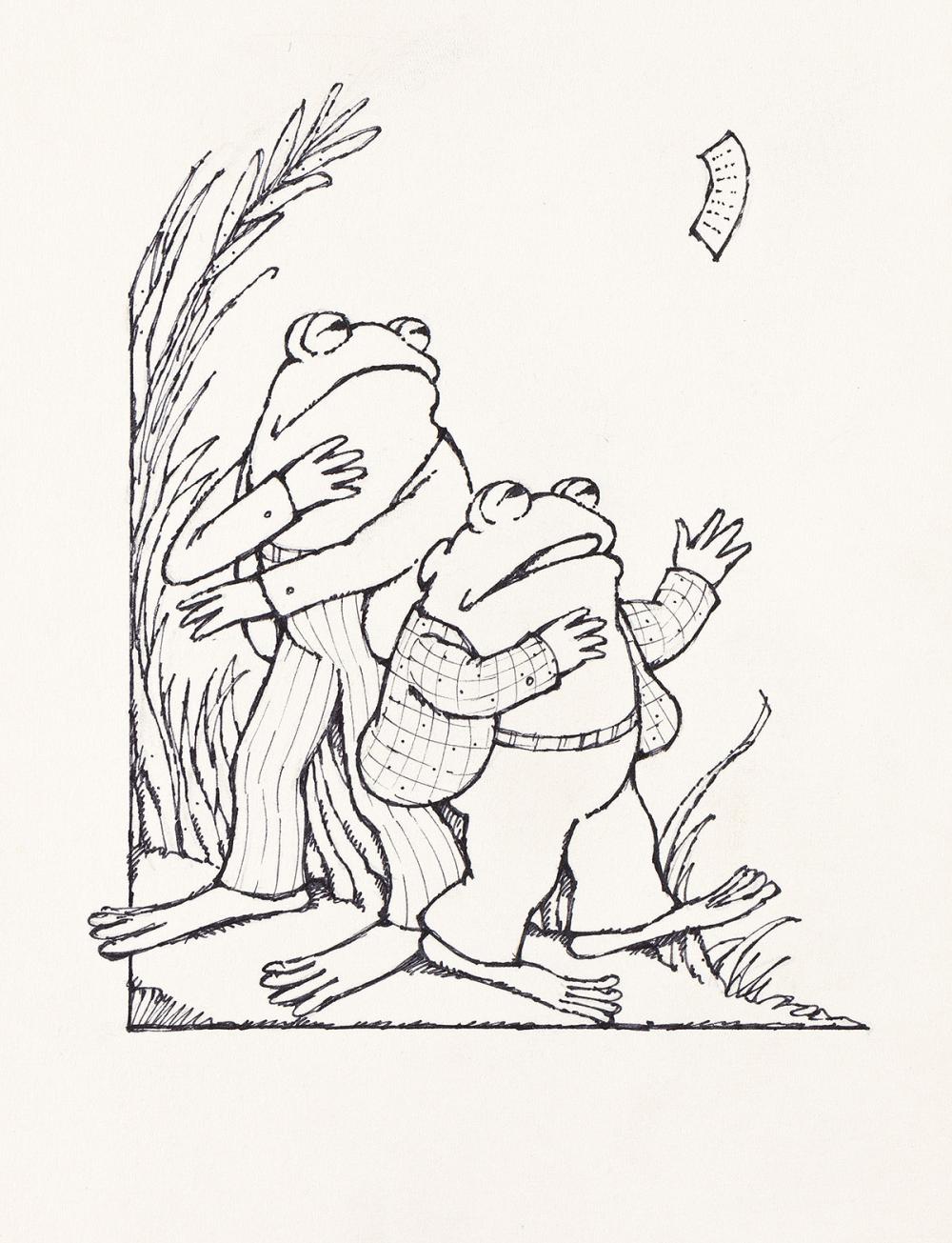 Arnold Lobel comparable auction result: arnold lobel 1933 1987 frog and toad chase paper in the wind