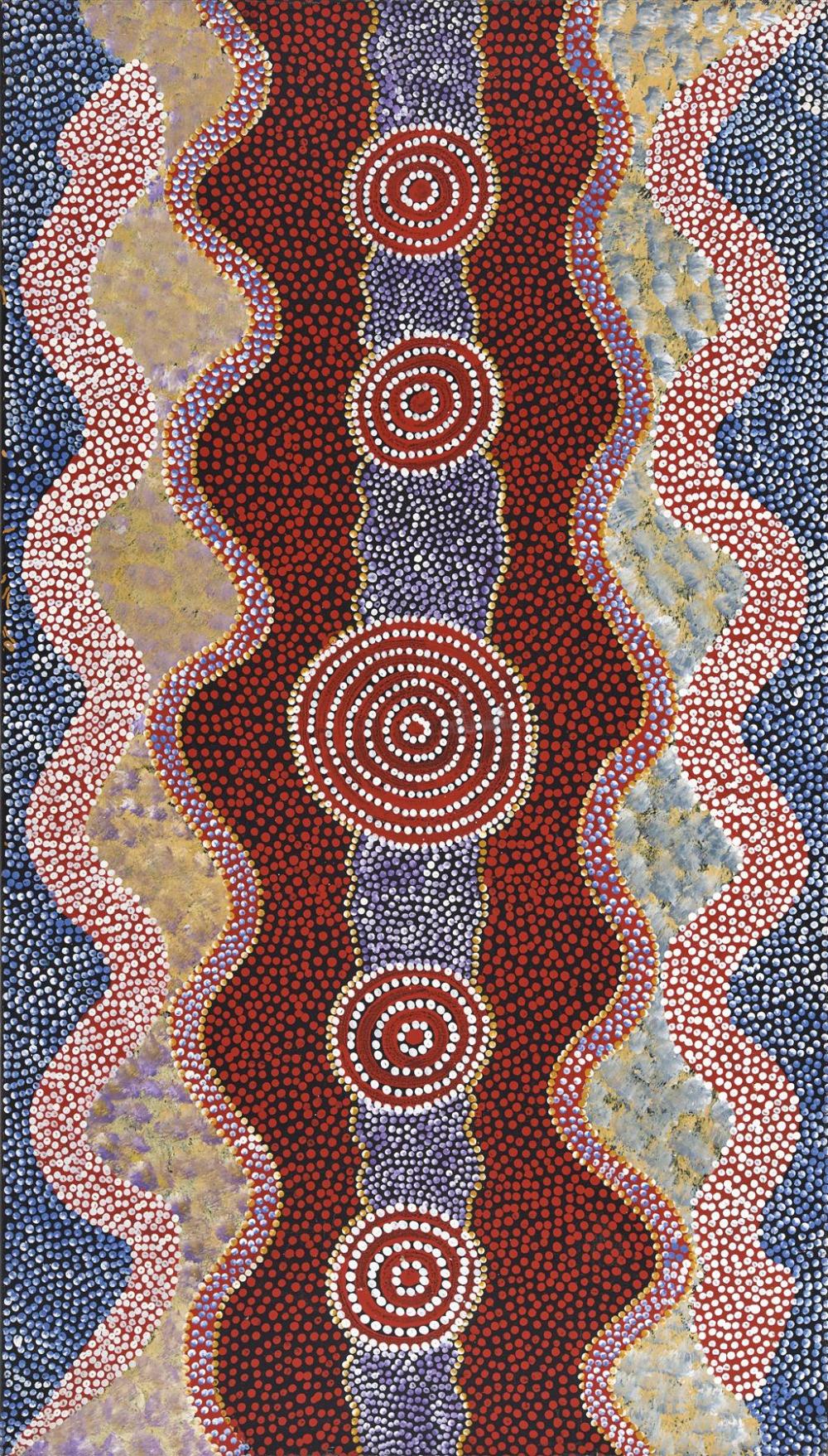 Pansy Napangardi comparable auction result: pansy napangardi c1940 winpari rockholes 1999 acrylic on linen 106 x 61 5 x 2 cm ready to hang