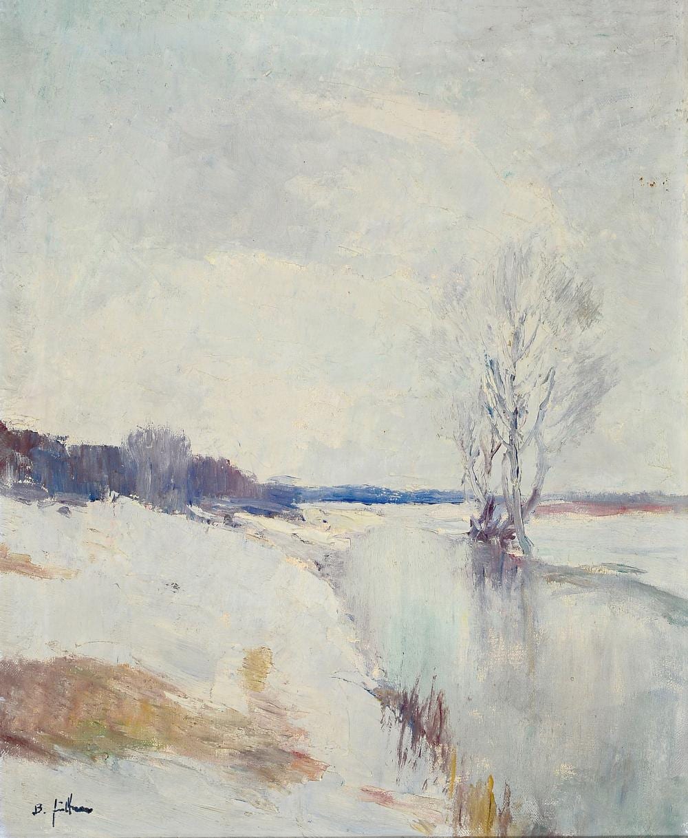 Bruno Jüttner comparable auction result: bruno j ttner 1880 1965 wernigerode winter landscape