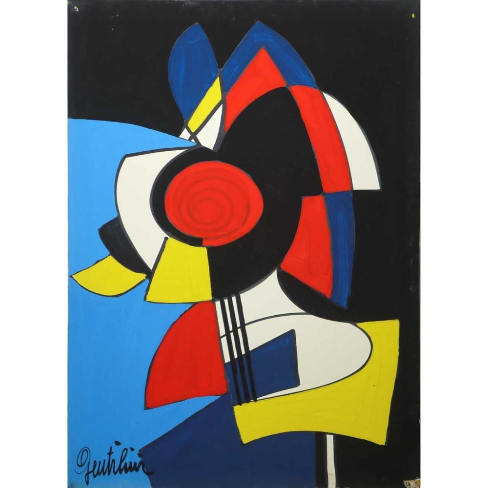 Aldo Gentilini comparable auction result: aldo gentilini genova 7 febbraio 1911 volpeglino 10 agosto 1982 abstract painting 70 s