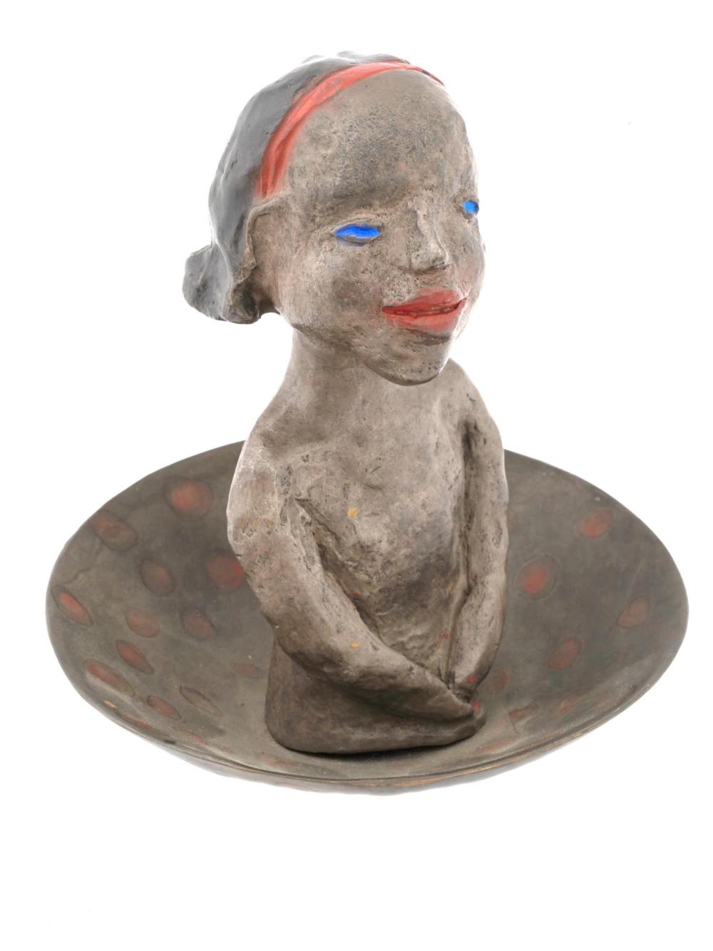 Lena Cronqvist comparable auction result: swedish girl bronze sculpture by lena cronqvist
