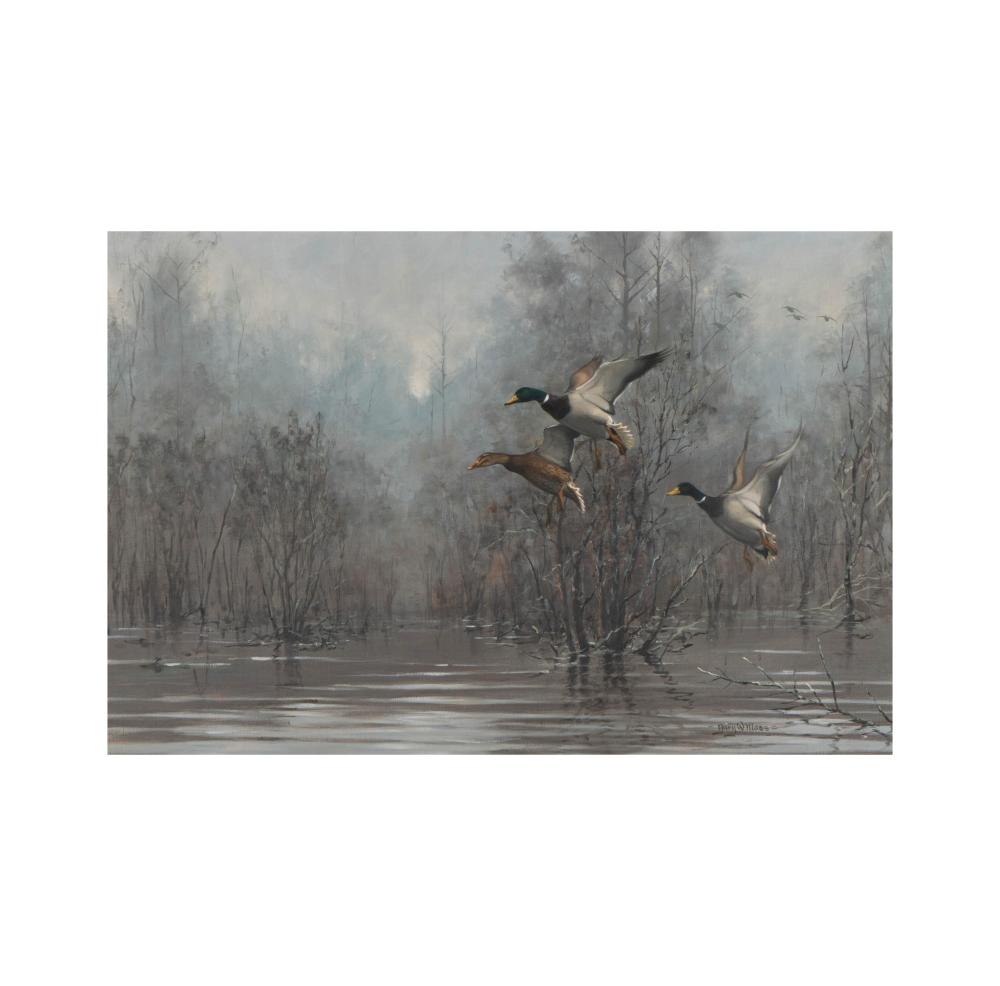 Gary Moss comparable auction result: gary moss b 1946 ducks in flight