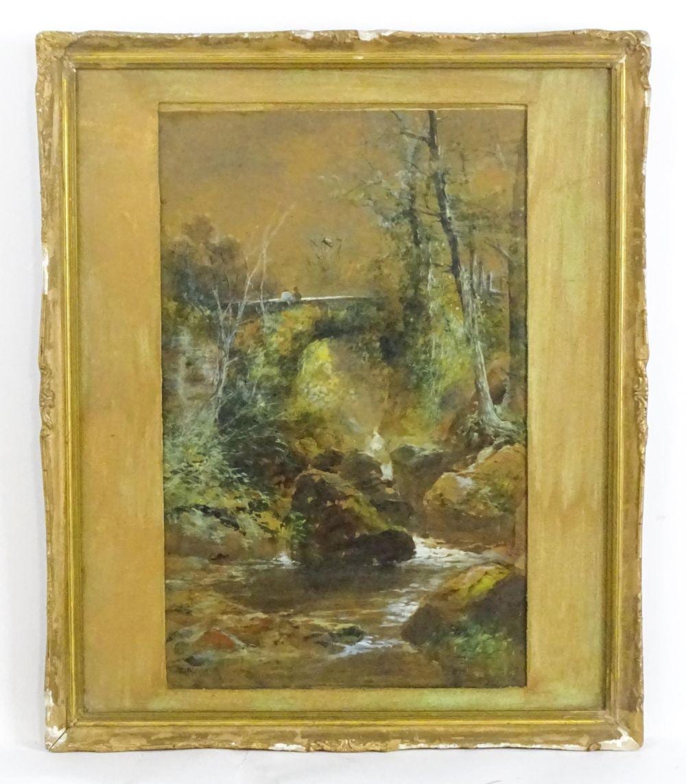 William Widgery comparable auction result: william widgery 1822 1893 watercolour a wooded