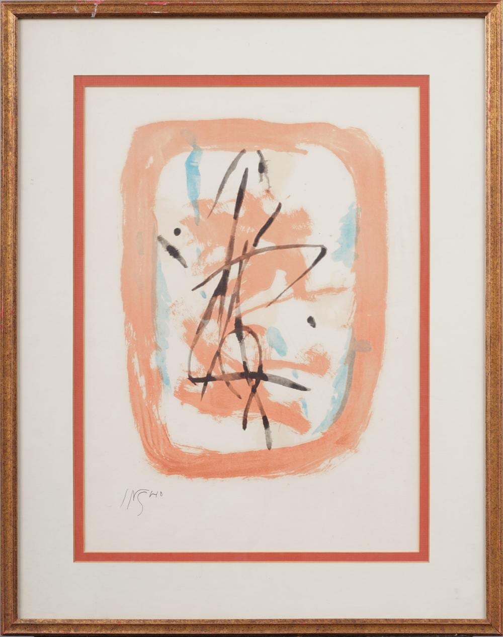 Insho Domoto comparable auction result: insho domoto 1891 1975 antique japanese abstract minimalist original framed painting