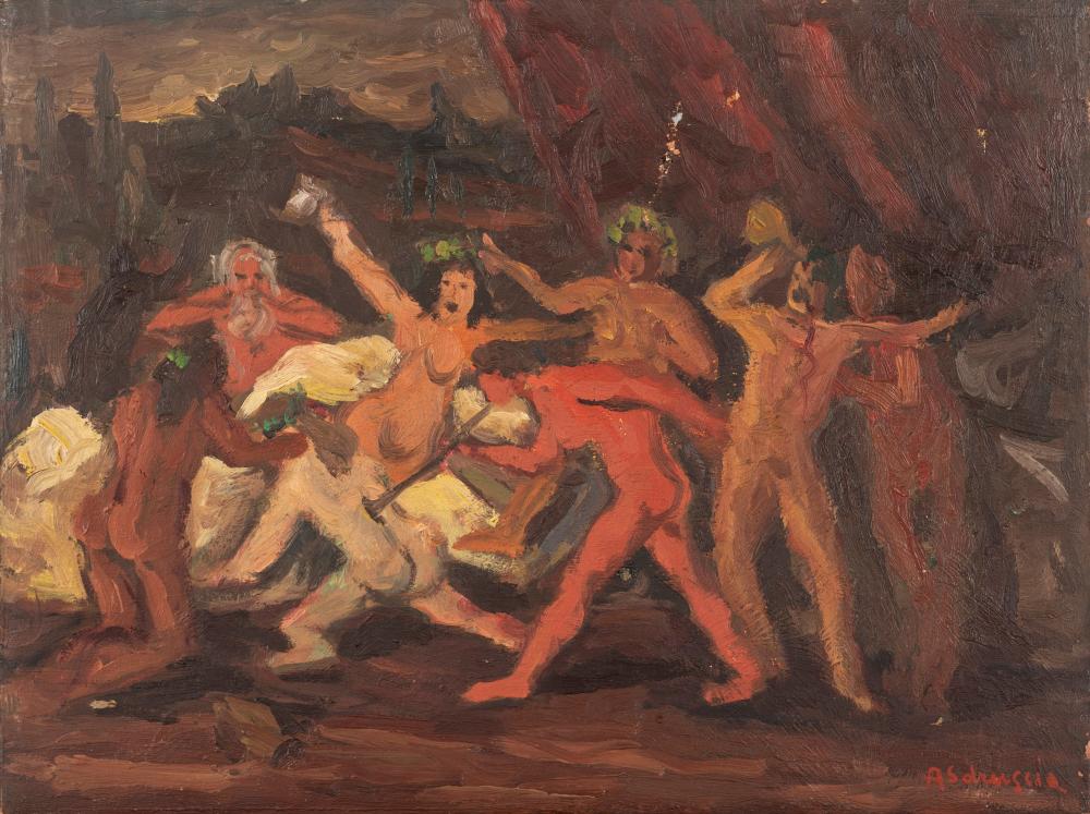 Achille Sdruscia comparable auction result: achille sdruscia roma 1910 1994 the bacchae