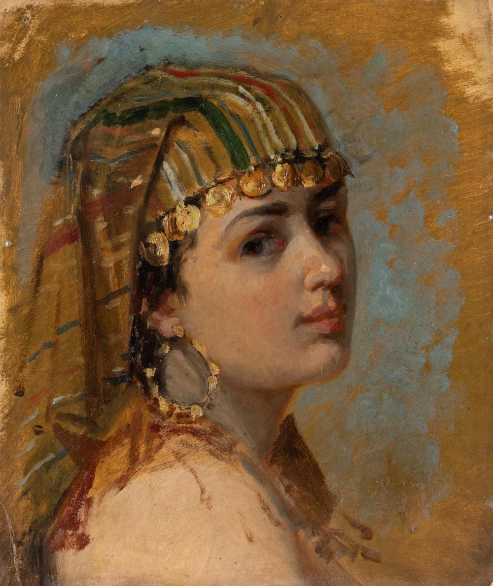 Giacomo Mantegazza comparable auction result: giacomo mantegazza 1853 1920 odalisque