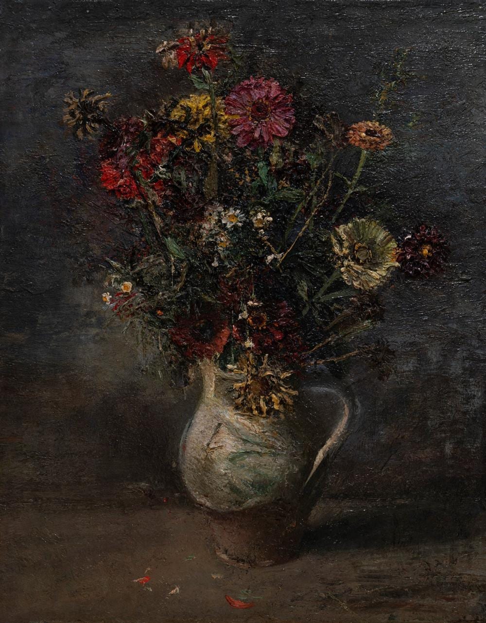 Pietro Gaudenzi comparable auction result: pietro gaudenzi genova 1880 anticoli corrado 1955 vase of chrysanthemums circa 1940