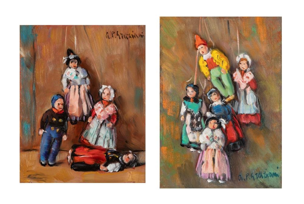 Alfio Paolo Graziani comparable auction result: alfio paolo graziani ronco ferraro 1900 gavirate 1981 puppets 1970