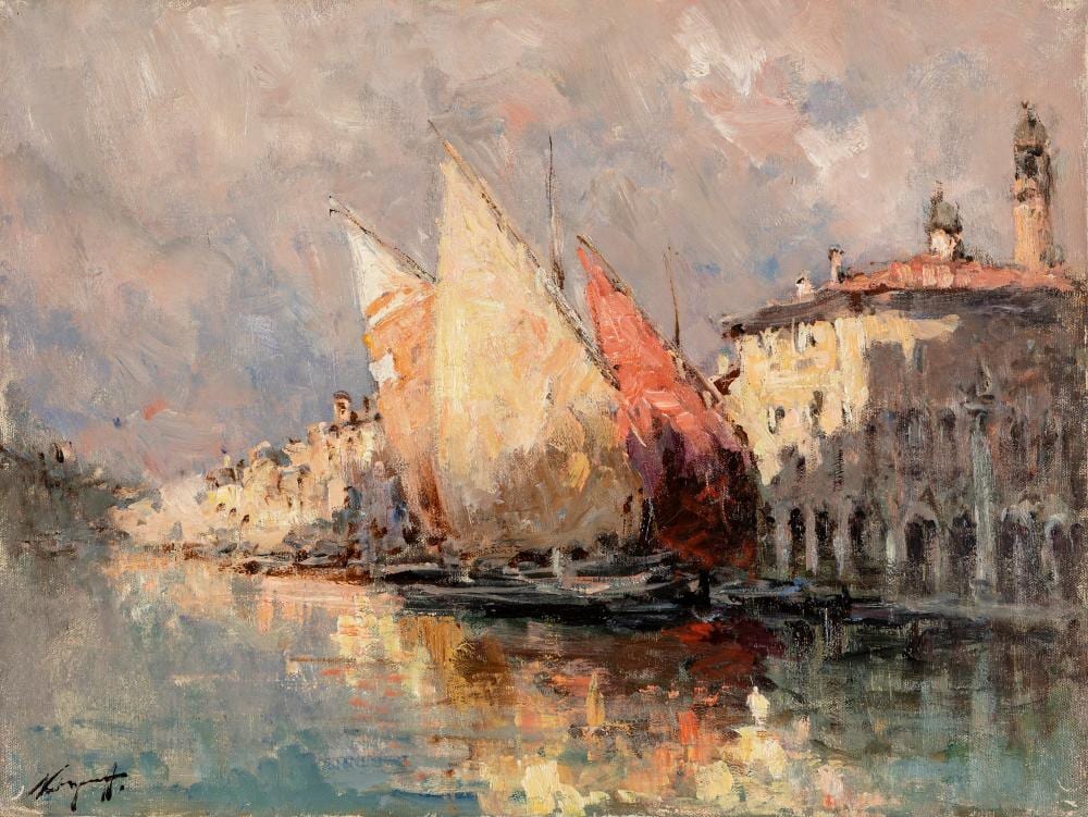 ivan karpoff novo erkassk 1898 milano 1970 venetian canal · Finarte · 2024-09-25 Ivan Karpoff comparable auction result: ivan karpoff novo erkassk 1898 milano 1970 venetian canal