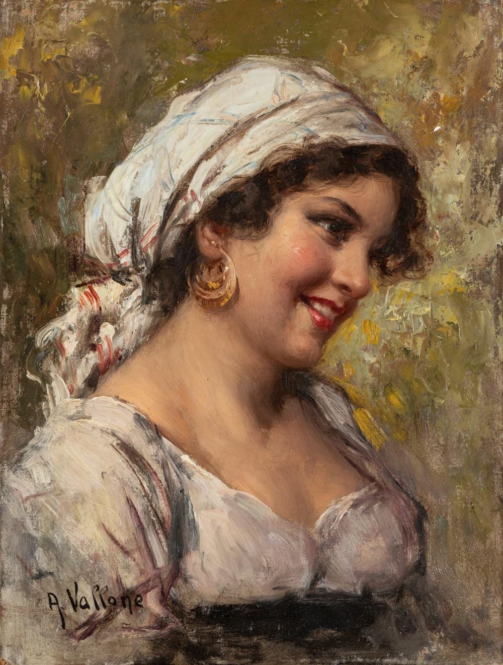 Antonio Vallone comparable auction result: antonio vallone attivo a napoli nel secolo xx young commoner