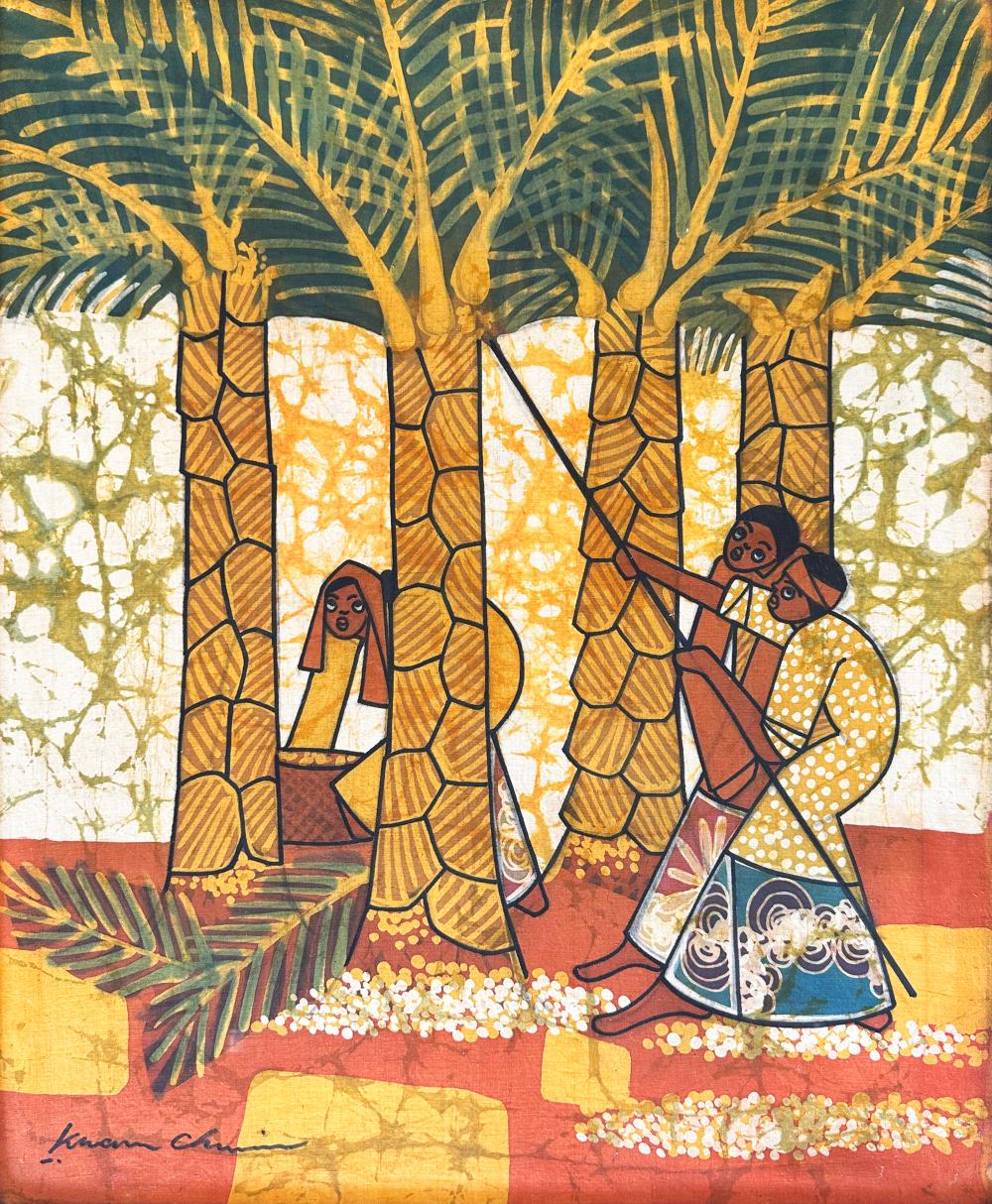 Kwan Chin comparable auction result: kwan chin women farming coconuts
