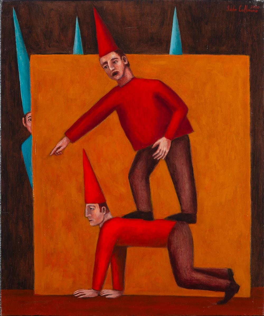 john cullinane game changers oil on linen · GFL Fine Art · 2024-08-18 John Cullinane comparable auction result: john cullinane game changers oil on linen