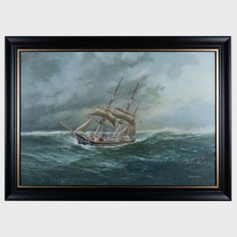 Charles Lundgren comparable auction result: charles lundgren 1911 1988 in rough seas