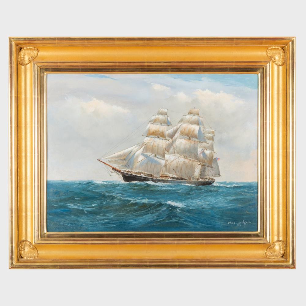 Charles Lundgren comparable auction result: charles lundgren 1911 1988 sailing schooner
