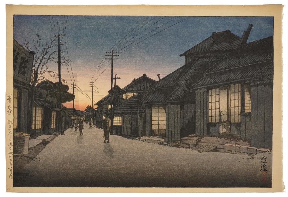 koitsu ishiwata jp 1897 1987 twilight imamiya st · Merrill's Auctioneers & Appraisers · 2024-08-16 Koitsu Ishiwata comparable auction result: koitsu ishiwata jp 1897 1987 twilight imamiya st