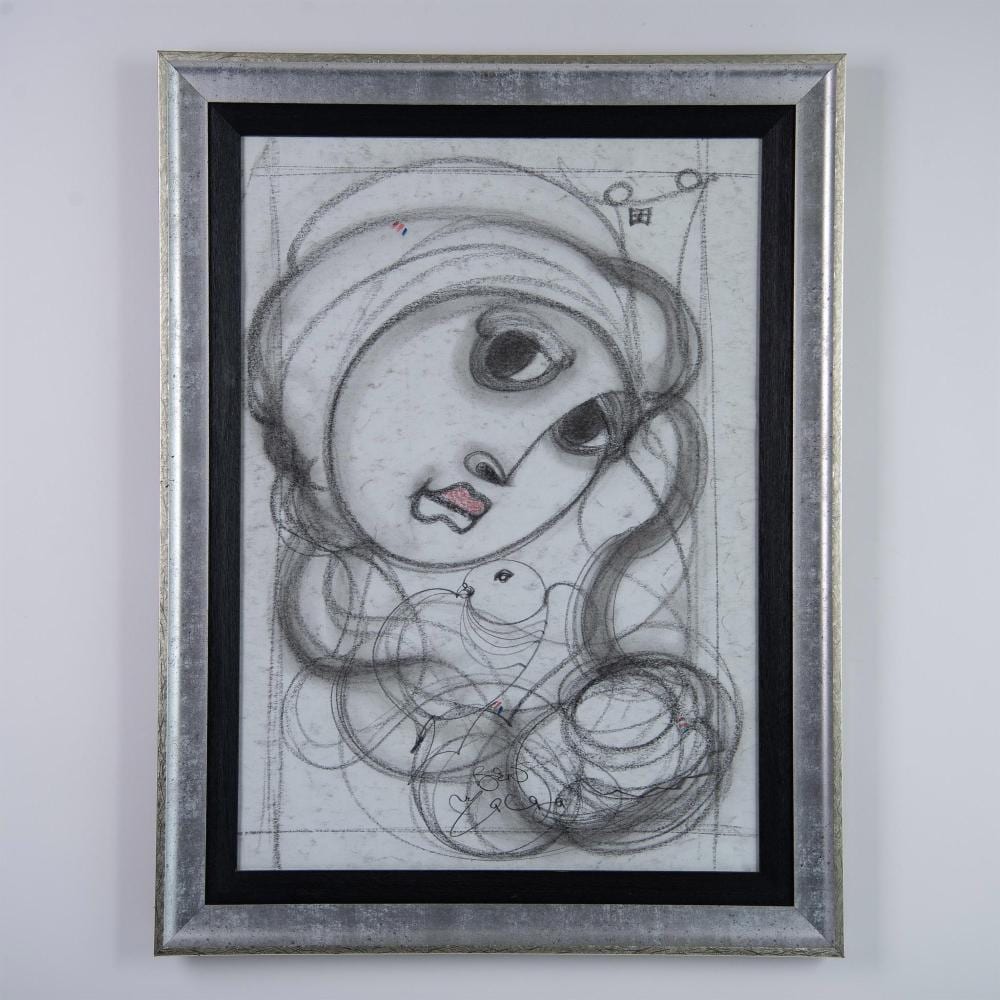 Benjamin Mzimkulu Macala comparable auction result: ben macala original charcoal pastel on paper signed