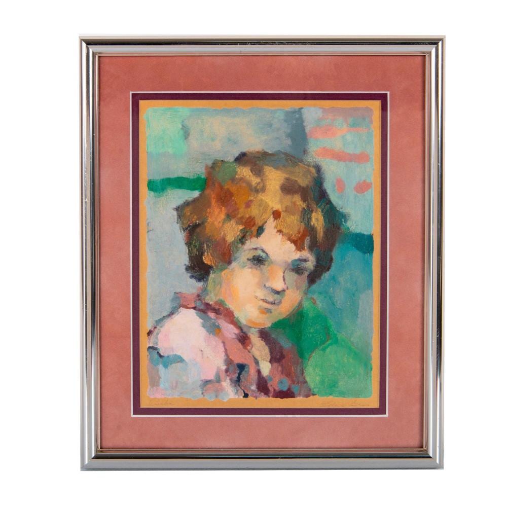 Edna Gass comparable auction result: edna gass original pastel on brown paper bebe signed