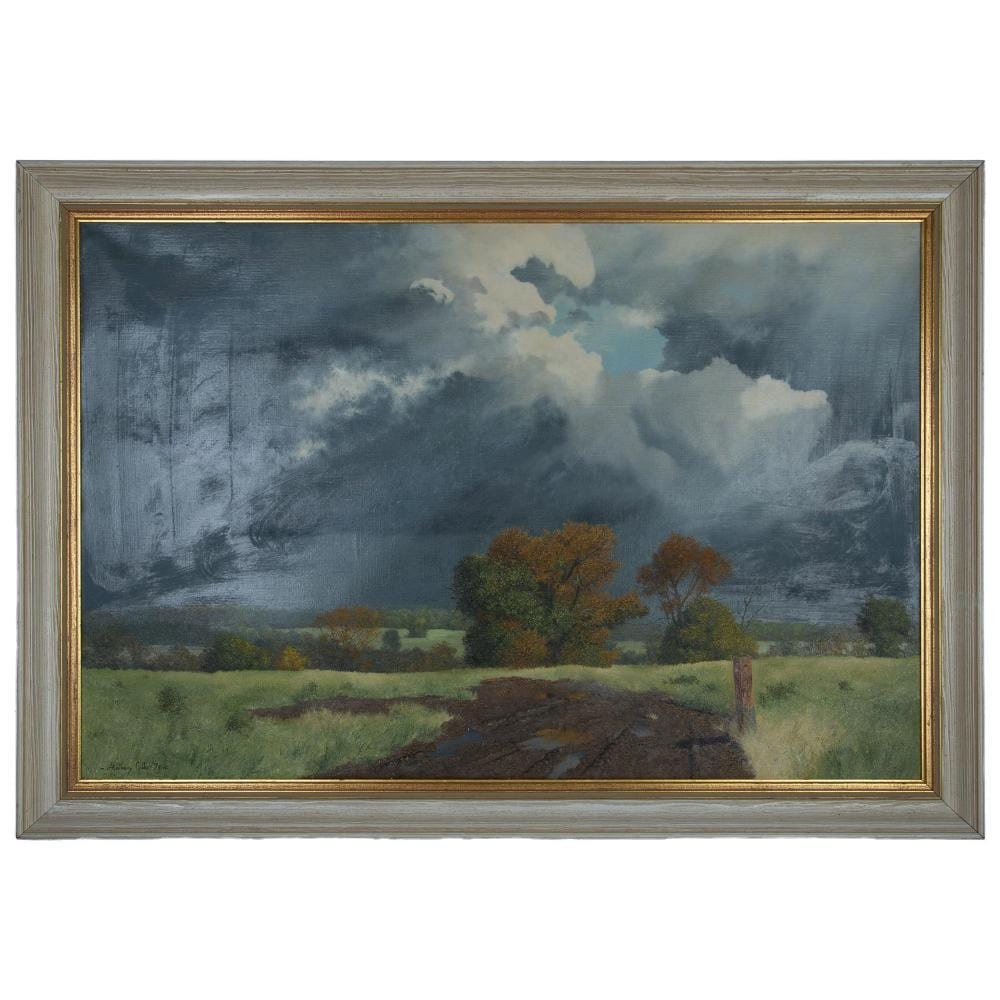 Anthony Gibbs comparable auction result: anthony gibbs original oil on canvas landscape signed