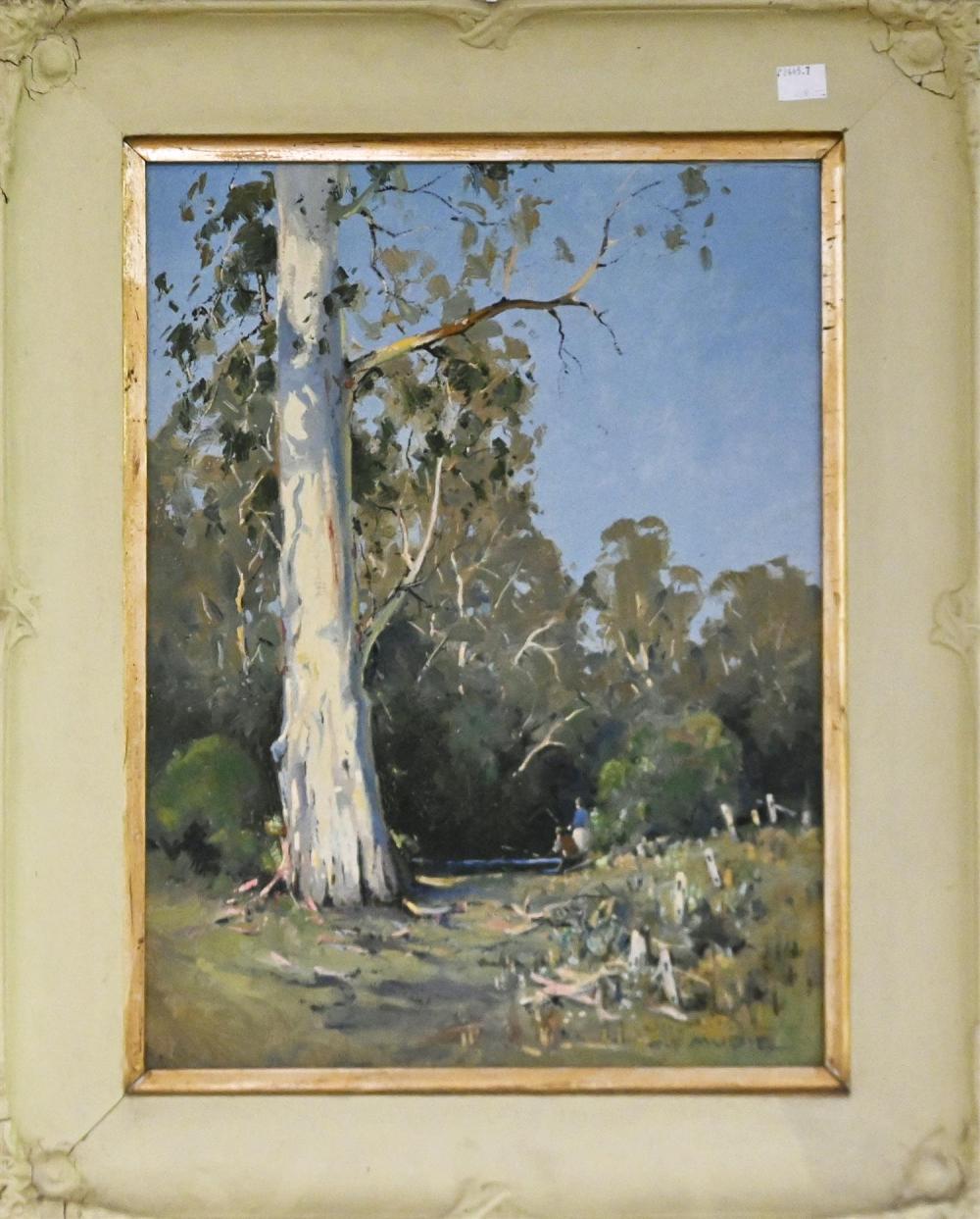 Charles F. Mudie comparable auction result: charles f mudie river landscape