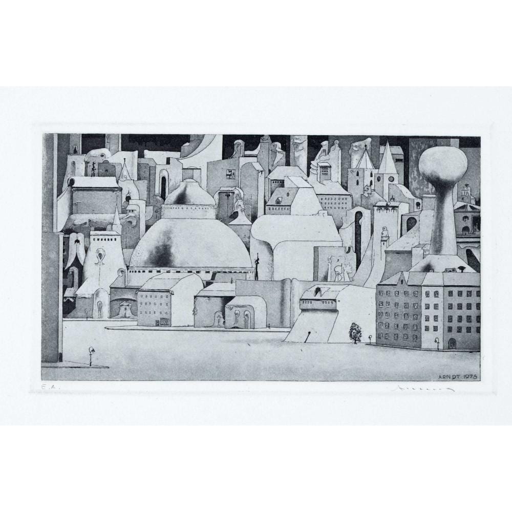 Axel Arndt comparable auction result: axel arndt 1941 1998 two small etch