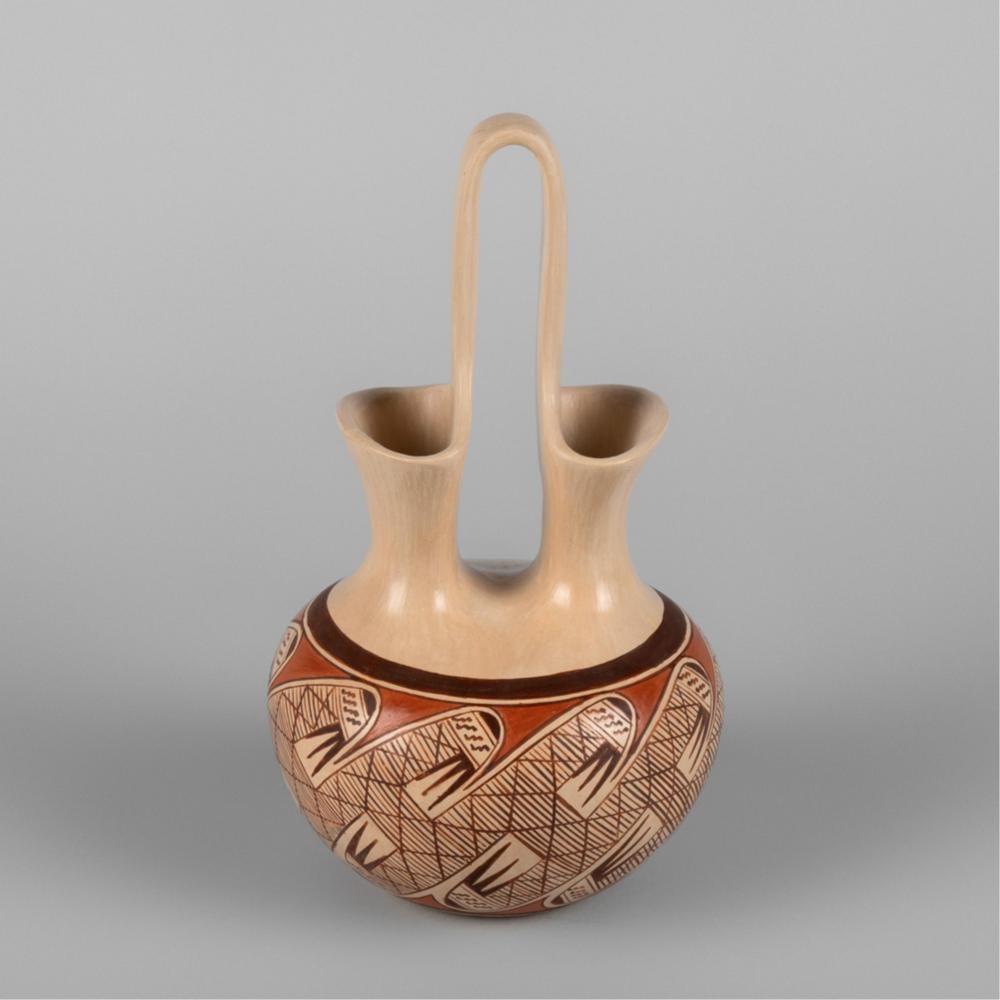 Tonita Nampeyo comparable auction result: tonita nampeyo polychrome wedding vase ca 1975 1985