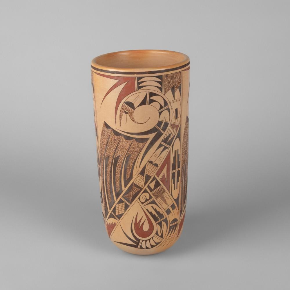 Gloria Kahe comparable auction result: gloria kahe polychrome cylinder jar 1997