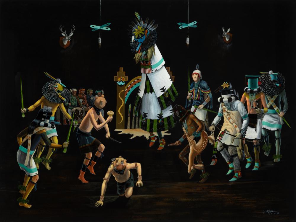 Raymond Naha comparable auction result: raymond naha shalako dance 1970