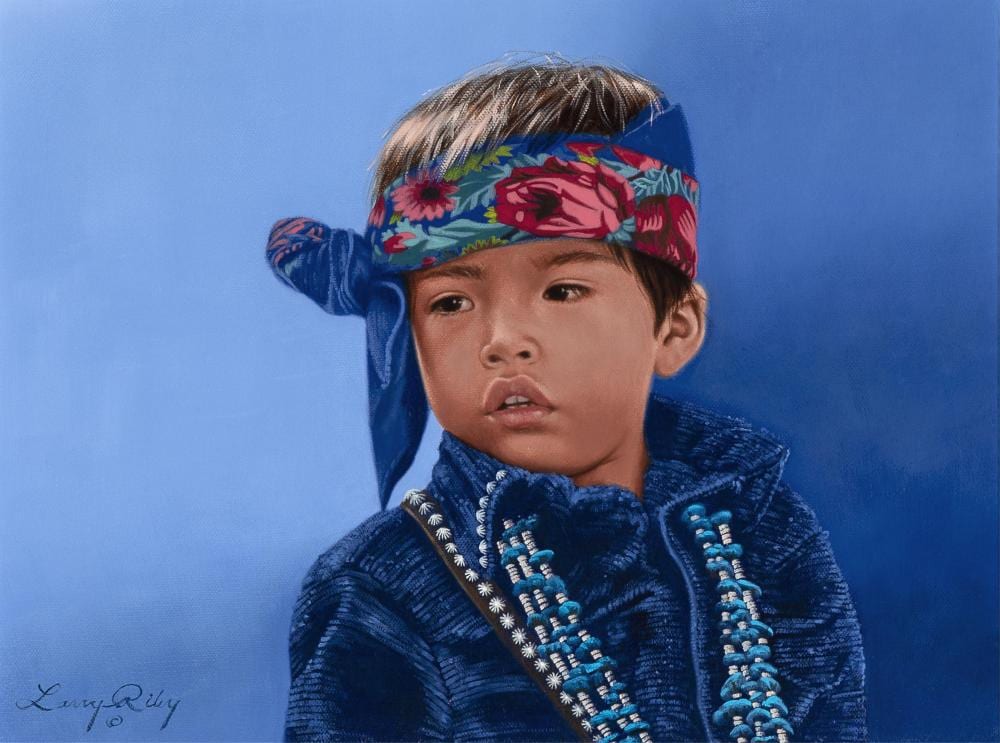 Larry Riley comparable auction result: larry riley native boy