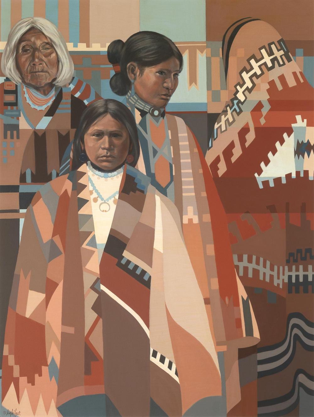 Jon Lightfoot comparable auction result: jon lightfoot elders of chinle