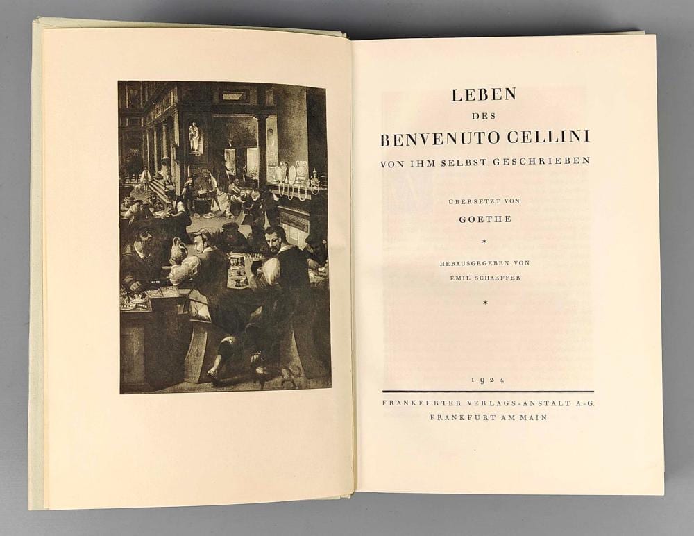 leben des benvenuto cellini · Auktionshaus Bossard · 2024-09-06 Benvenuto Cellini comparable auction result: leben des benvenuto cellini