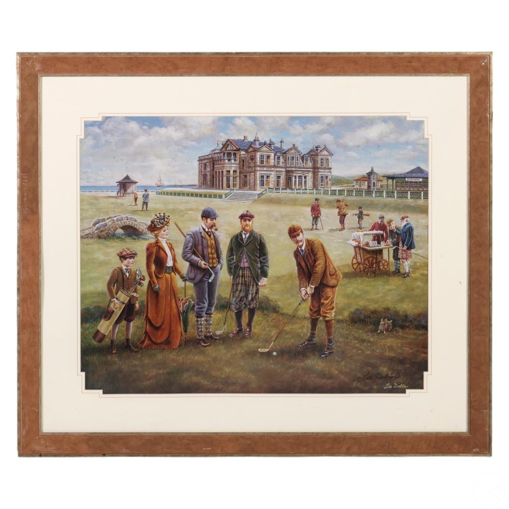 lee dubin 1924 2018 st andrews golf litho signed · Hill Auction Gallery · 2024-08-28 Lee Dubin comparable auction result: lee dubin 1924 2018 st andrews golf litho signed