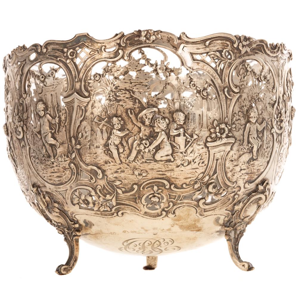 German Silver Basket sold by Alex Cooper, lot 422 — auction record photograph